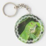 Green Lizard Keychain