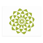 Green Lotus Flower Postcards