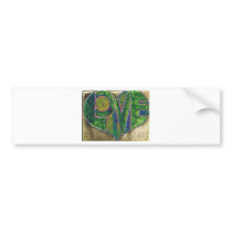 Green Love Bumper Stickers