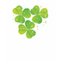 Green lucky charm clover shamrock custom t-shirt