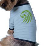 Green Macaw Parrot in Swish Drawing Style pet clothing
