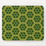 Green Magic Society Pattern Mouse Pad