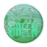 Green Refrigerator Magnet