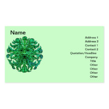 Green Man Gaze Business Cards