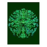 Green Man Gaze Post Cards