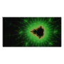Green Mandelbrot Explosion Personalized Photo Card