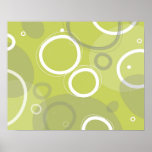 Green Martini Abstract Poster posters