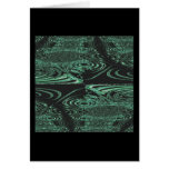 Green Microbes Greeting Card