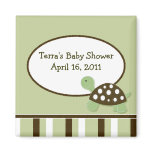 GREEN MOD TURTLE Baby Shower Favour Magnet