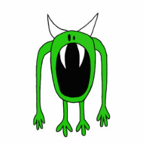Green Monster Sculpture Acrylic Cut Out