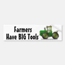 "Green Monster Tractor, Have BIG T... Bumper Stick Bumper Stickers