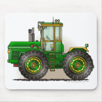 Green Monster Tractor Mouse Pads
