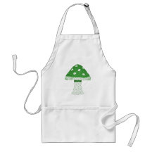 Green Mushroom Apron