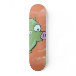 green muzzle green pig skateboard