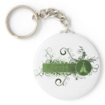 Green Namaste Tibetan keychains