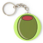 Green olive key chain