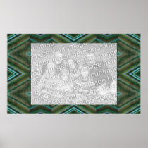 green olive pattern photo frame