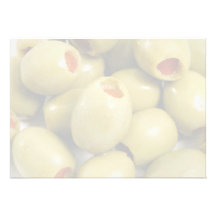 Green olives personalized invitations