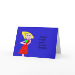 Green on Your Birthday Darling cards