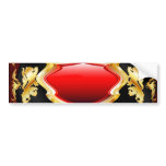 Green or Red Template bumper stickers
