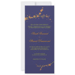 Green & Orange Blossom Wedding Invitation - slim