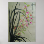 green orchids posters