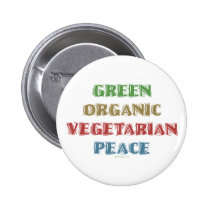 Green Org Veg Peac buttons