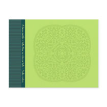 green ornate line Arabic wisdom proverb truth Post Cards