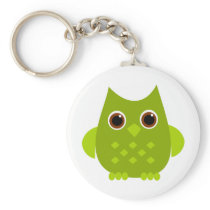Green Owl Keychains