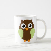 Green Owl Mugs