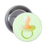 Green Pacifier Buttons
