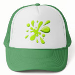 Green Paint Splodge Hats
