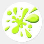 Green Paint Splodge Stickers