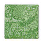 Green Paisley Magnet