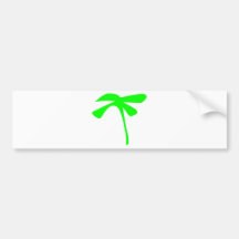 green palm icon bumper stickers