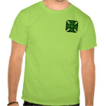 Green Palmetto Tree Iron Cross t-shirts