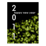 Green Party Lights New Year Custom Postcard