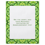 green pattern flyers