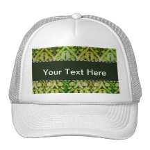 Green Pattern; Vintage Hat