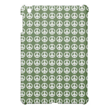 Green peace sign iPad mini case