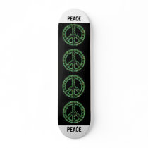 green peace sign skateboard