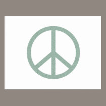 Green Peace Symbol postcards