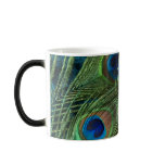 Green Peacock Feathers Customisable Mug