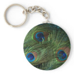 Green Peacock Feathers keychains