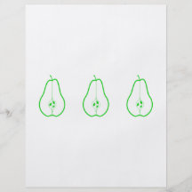 Green Pear Half. Flyer
