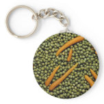 Green peas and carrots keychains