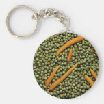 Green peas and carrots keychain