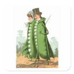 Green Peas Vintage Food Ad Art stickers