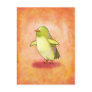 Green Penguin Postcatd Postcard