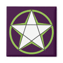 Green Pentacle Magnets